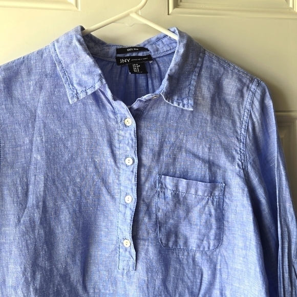 Jones New York 100% Linen Blouse - Picture 2 of 8